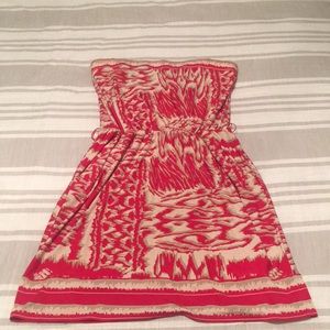 Strapless BCBG dress